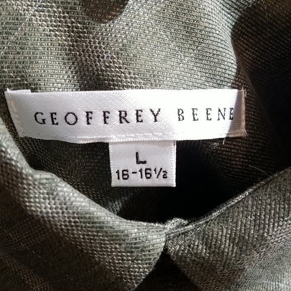 2/$35 NWT Geoffrey Beene Plaid Dress Shirt L - Picture 11 of 12